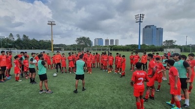 A training session at the Reliance Foundation Young Champs programme in Navi Mumbai. (RFYC)